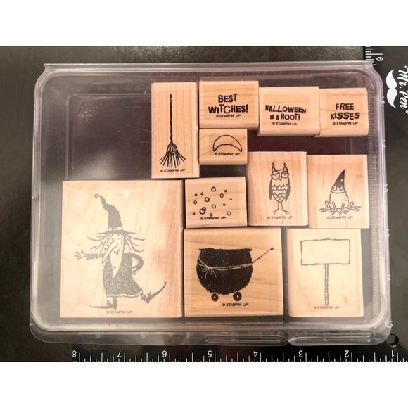 Stampin Up! Halloween Hoot Rubber Stamp Set 111582 - Picture 1 of 4